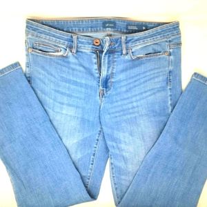 J. Jill Authentic Straight Leg-Ankle Jeans 10 Petite 10P Boyfriend Denim